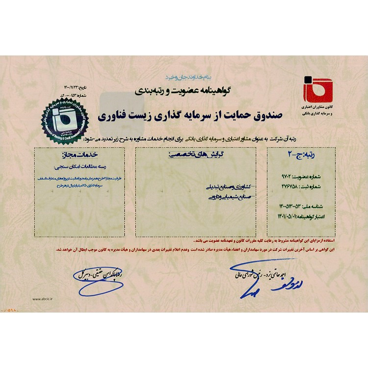 کانون مشاوران اعتباری و سرمایه گذاری بانکی